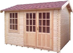 10ft x 8ft Wide Henley Log Cabin