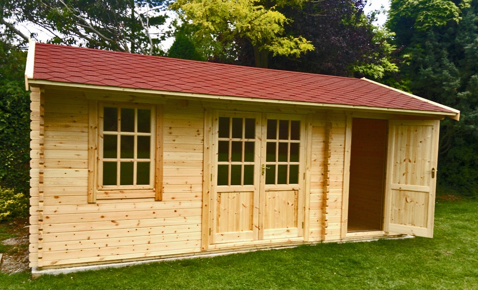 14ft x 12ft Wide Newport Log Cabin